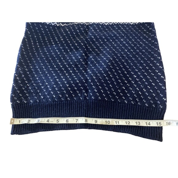 Vintage Woolrich 100% Wool Blue Deer Hearts Birds Tooth Fair Isle Sweater Large - Picture 11 of 12